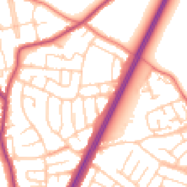Daytime road noise heatmap for L31 0DB
