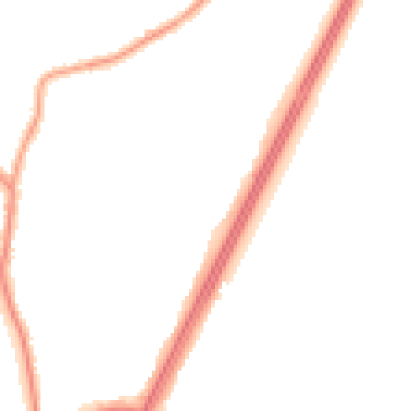 Night-time road noise heatmap for L31 0DD