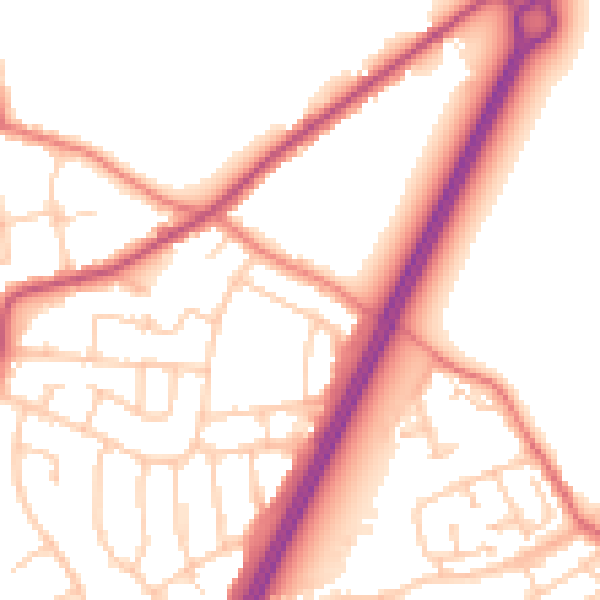 Daytime road noise heatmap for L31 0DE