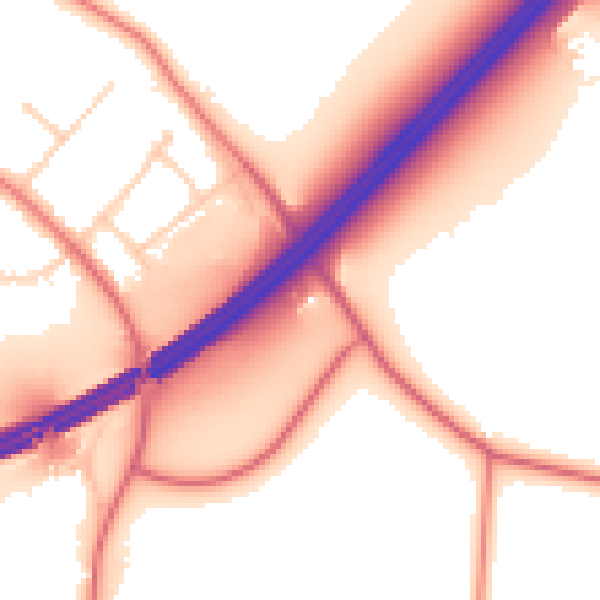 Daytime road noise heatmap for L31 1AD