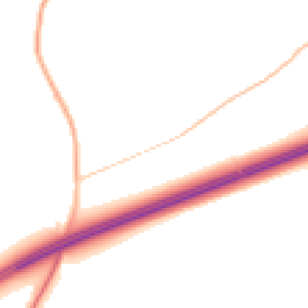 Night-time road noise heatmap for L31 1AY