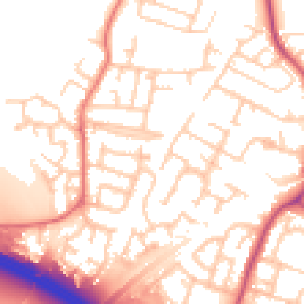 Daytime road noise heatmap for L31 1BP