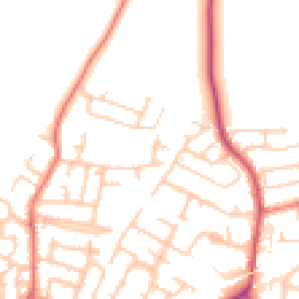 Daytime road noise heatmap for L31 1DH