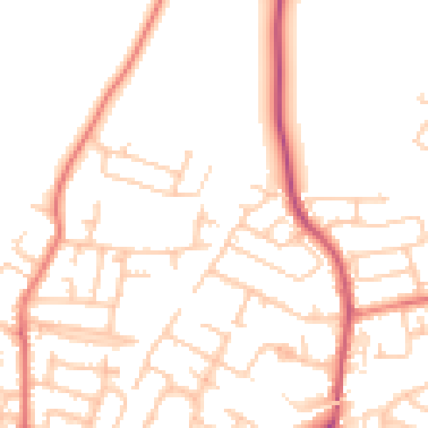 Daytime road noise heatmap for L31 1DJ