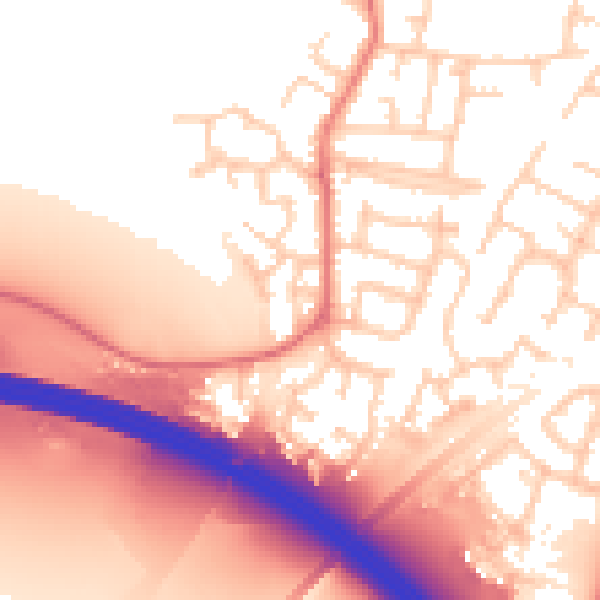 Daytime road noise heatmap for L31 1DW