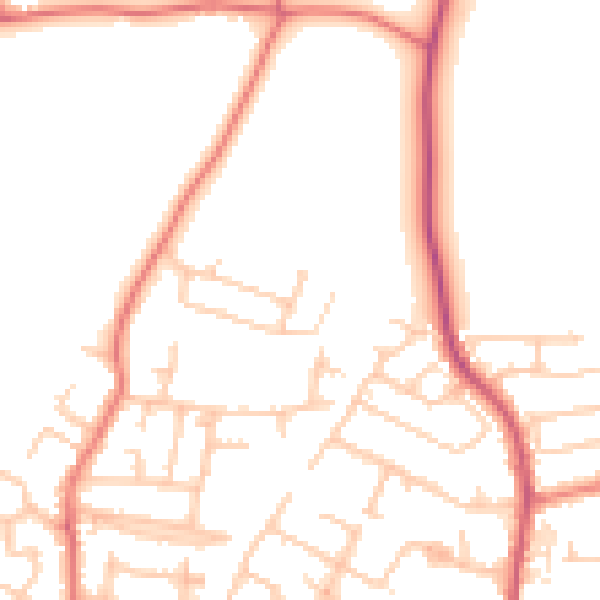 Daytime road noise heatmap for L31 1FJ