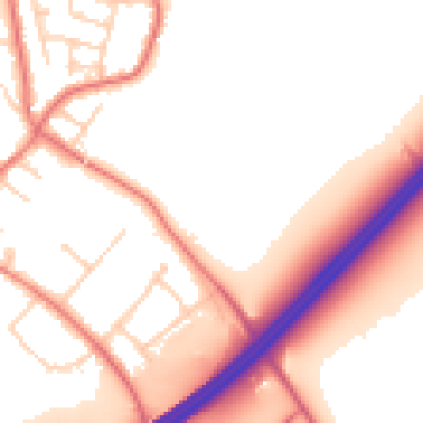 Daytime road noise heatmap for L31 1FR