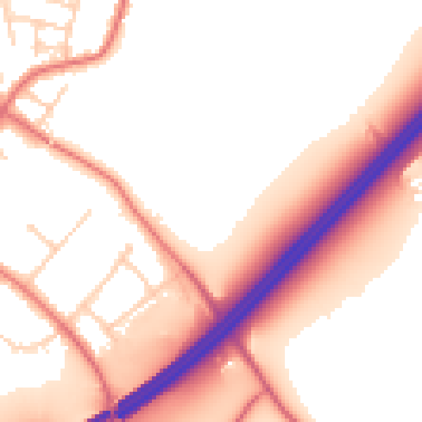 Daytime road noise heatmap for L31 1GP