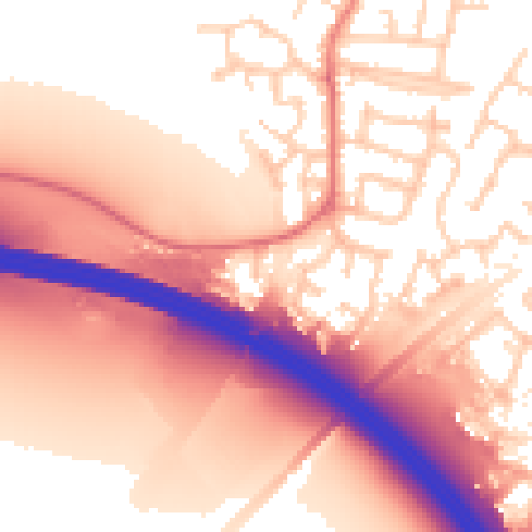 Daytime road noise heatmap for L31 1JQ