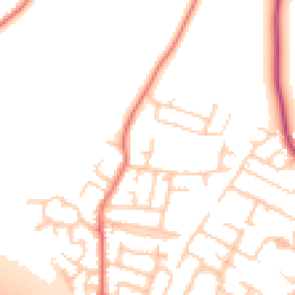 Daytime road noise heatmap for L31 1LJ