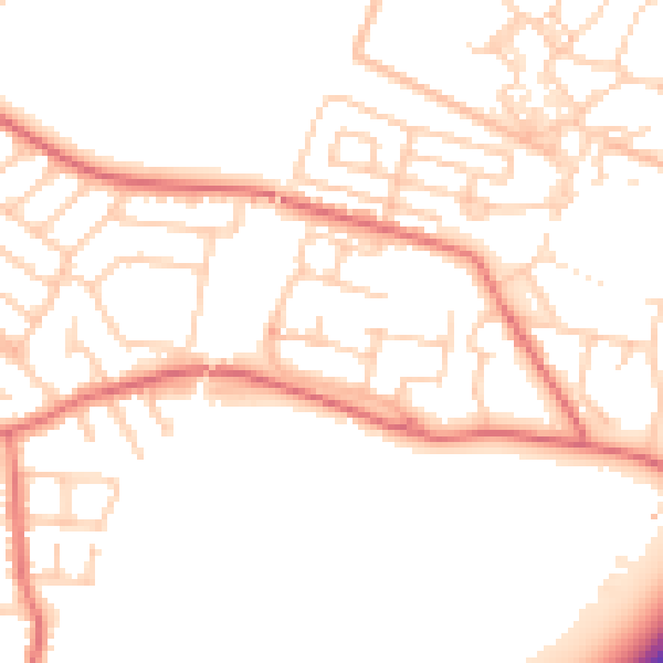 Daytime road noise heatmap for L31 1LX