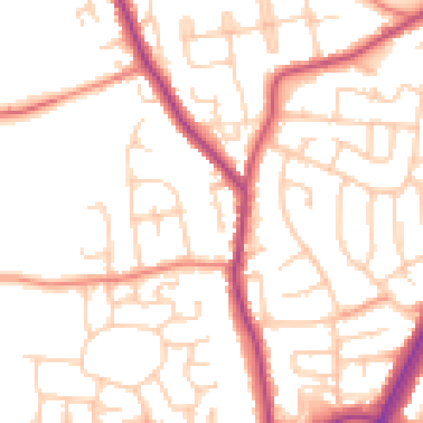Daytime road noise heatmap for L31 2HU