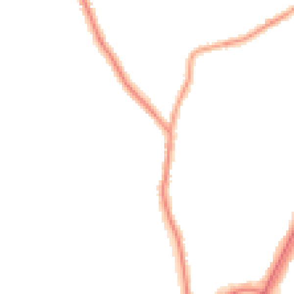 Night-time road noise heatmap for L31 2HU