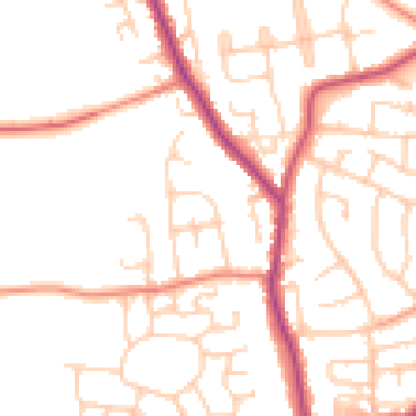 Daytime road noise heatmap for L31 2JG