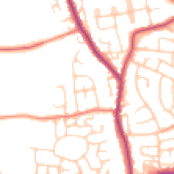 Daytime road noise heatmap for L31 2JJ