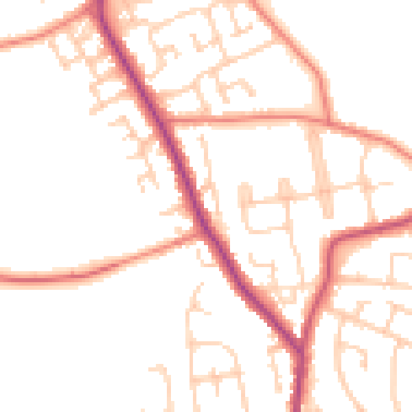 Daytime road noise heatmap for L31 2JP