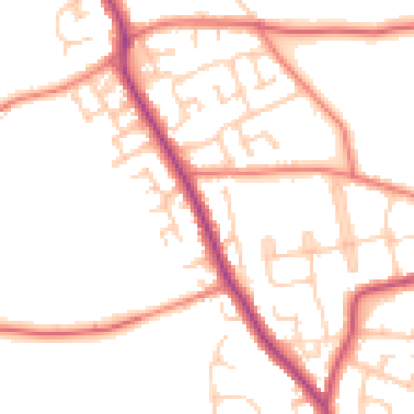 Daytime road noise heatmap for L31 2JR