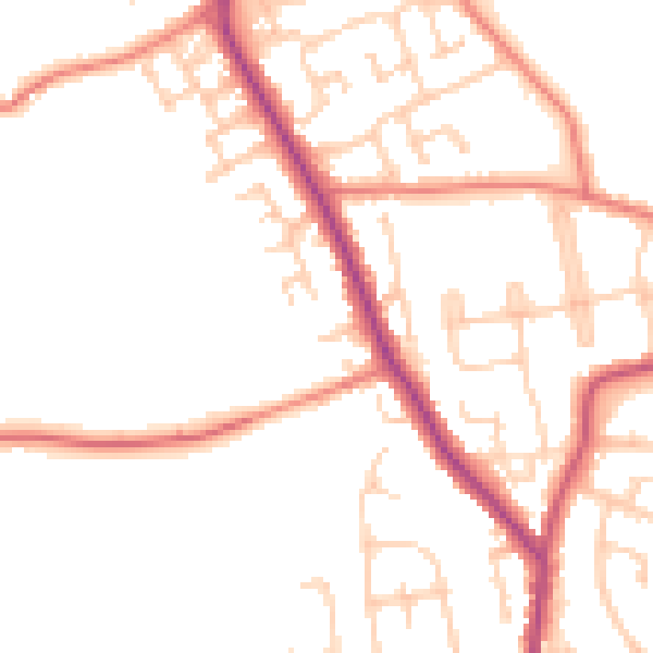 Daytime road noise heatmap for L31 2JS
