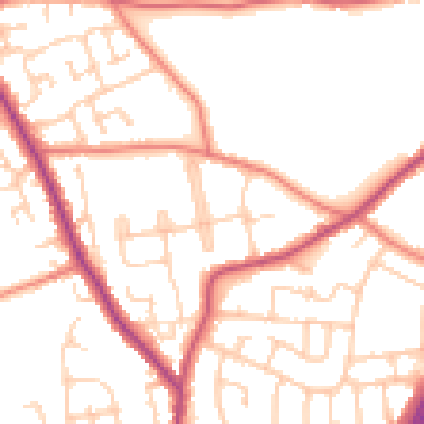 Daytime road noise heatmap for L31 2LG