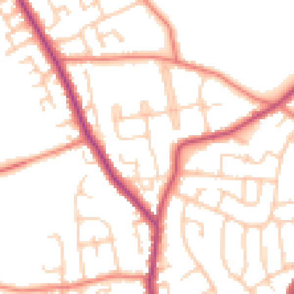 Daytime road noise heatmap for L31 2LN