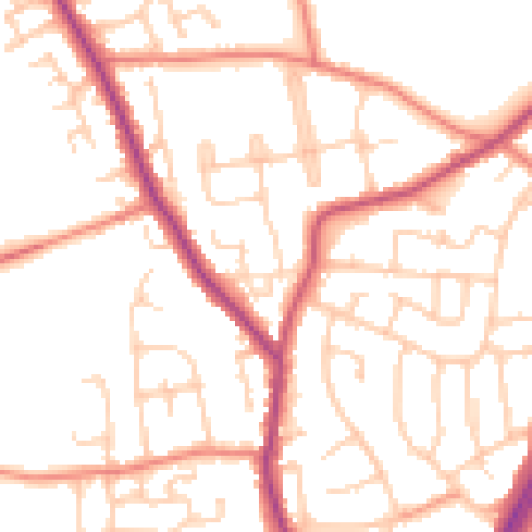 Daytime road noise heatmap for L31 2LP