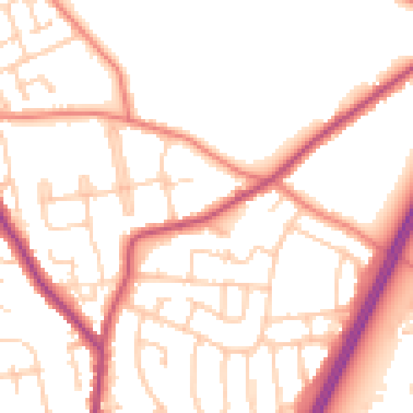 Daytime road noise heatmap for L31 2LX