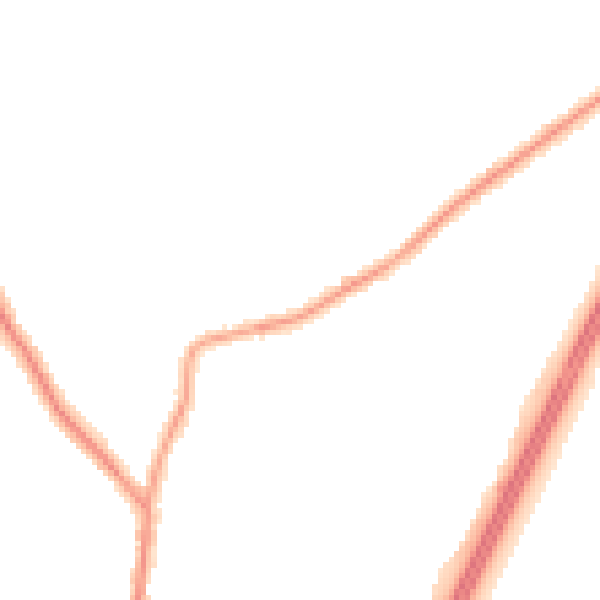 Night-time road noise heatmap for L31 2LX