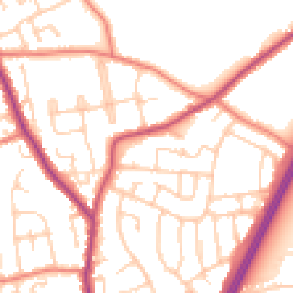 Daytime road noise heatmap for L31 2NA