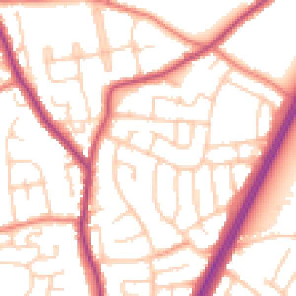 Daytime road noise heatmap for L31 2NE