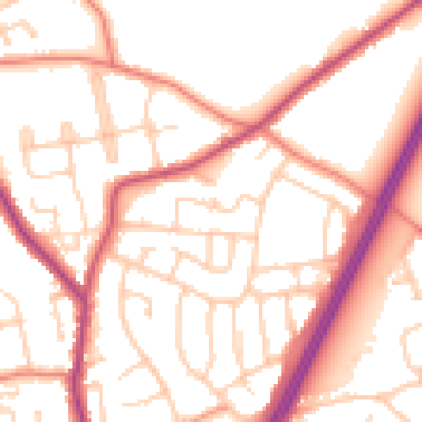 Daytime road noise heatmap for L31 2NH