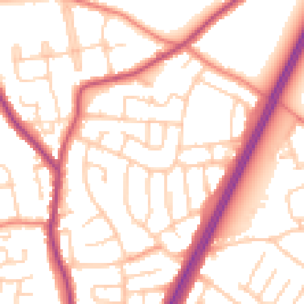 Daytime road noise heatmap for L31 2NR