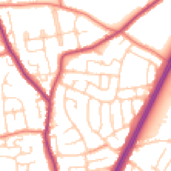 Daytime road noise heatmap for L31 2NT