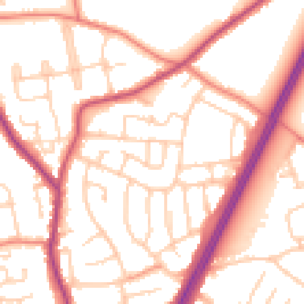 Daytime road noise heatmap for L31 2NU
