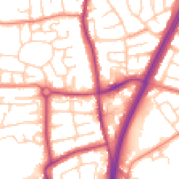 Daytime road noise heatmap for L31 2PL