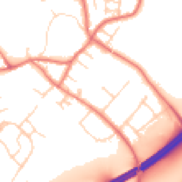 Daytime road noise heatmap for L31 3AD