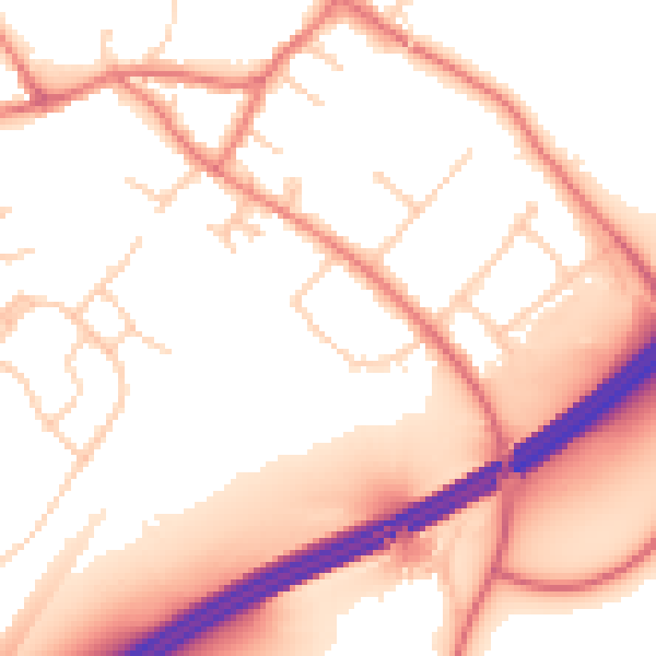Daytime road noise heatmap for L31 3DL