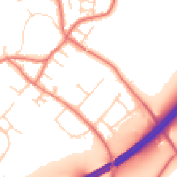 Daytime road noise heatmap for L31 3DP
