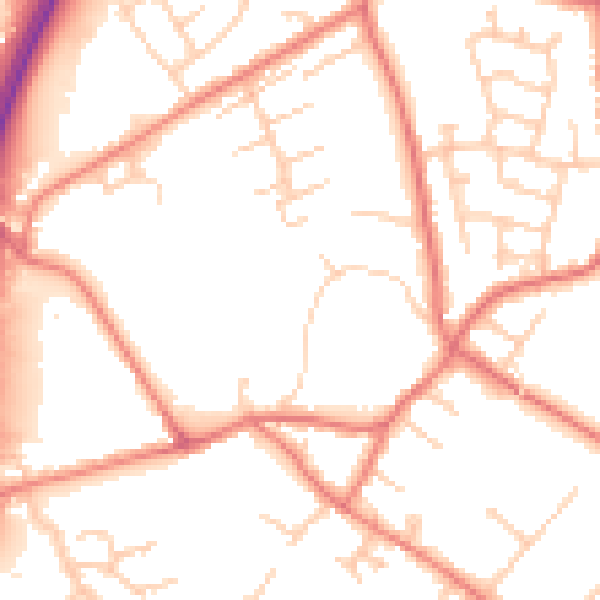 Daytime road noise heatmap for L31 3EG