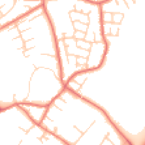 Daytime road noise heatmap for L31 3EN