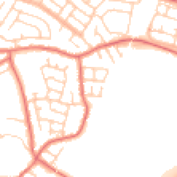 Daytime road noise heatmap for L31 3ES
