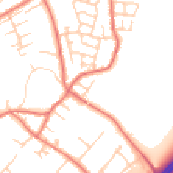 Daytime road noise heatmap for L31 3EU