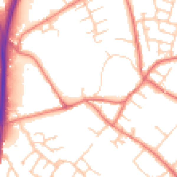 Daytime road noise heatmap for L31 3HN