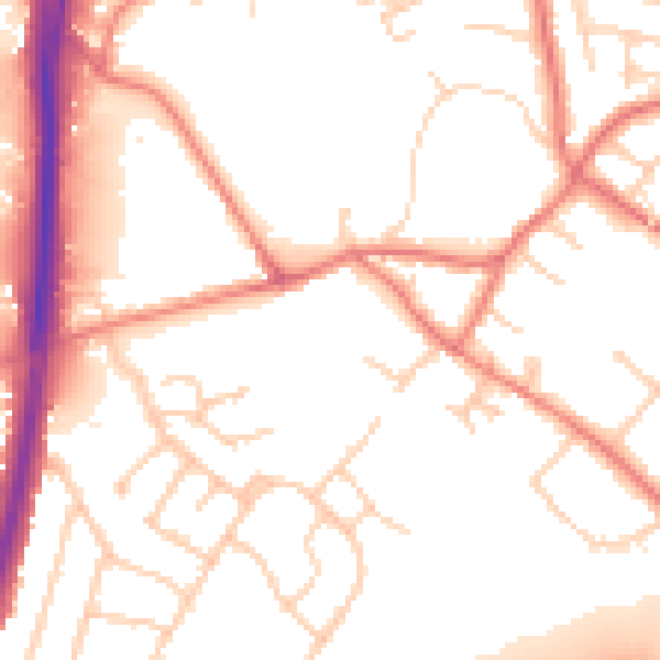 Daytime road noise heatmap for L31 3HR