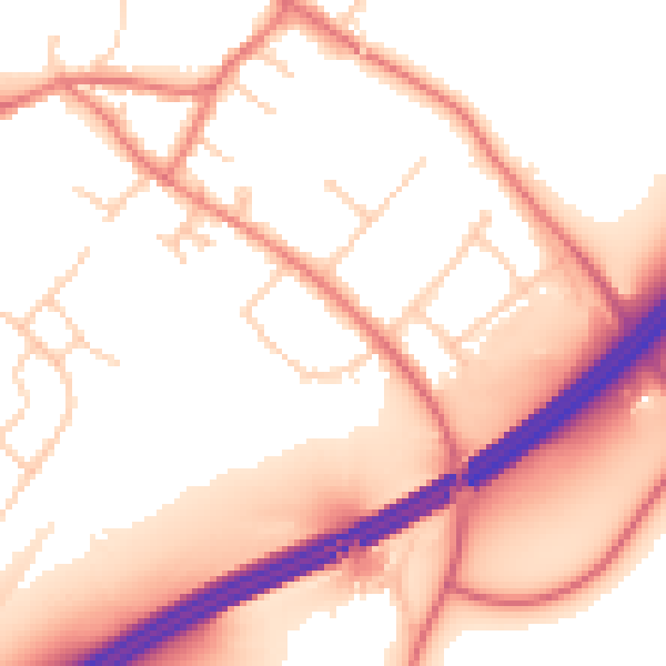 Daytime road noise heatmap for L31 3HT