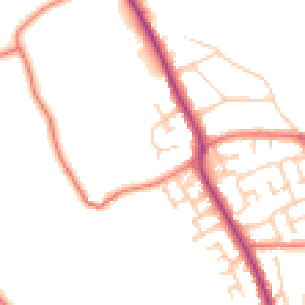 Daytime road noise heatmap for L31 4AA