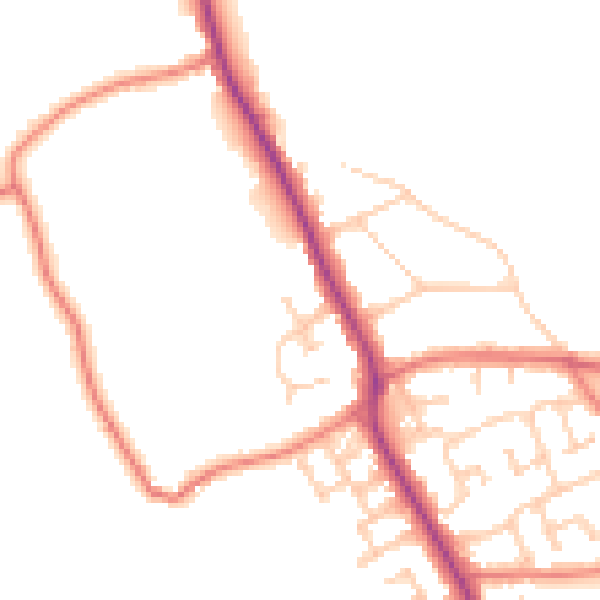 Daytime road noise heatmap for L31 4AB