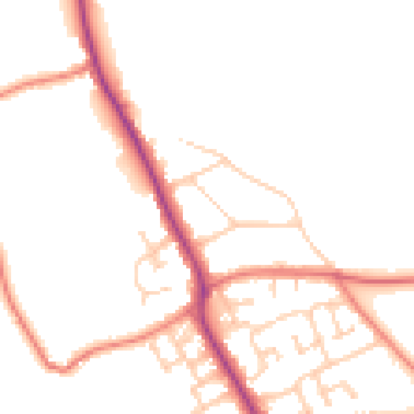 Daytime road noise heatmap for L31 4DS