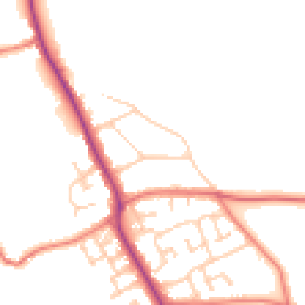Daytime road noise heatmap for L31 4DT