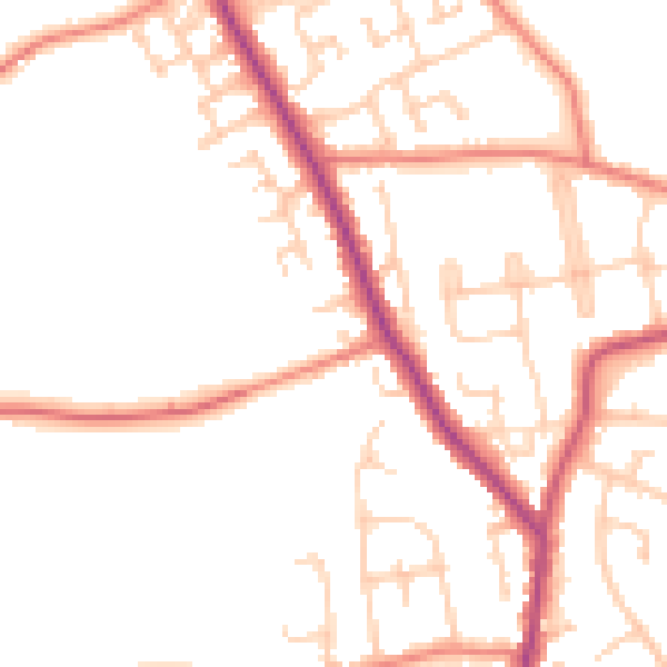 Daytime road noise heatmap for L31 4ES