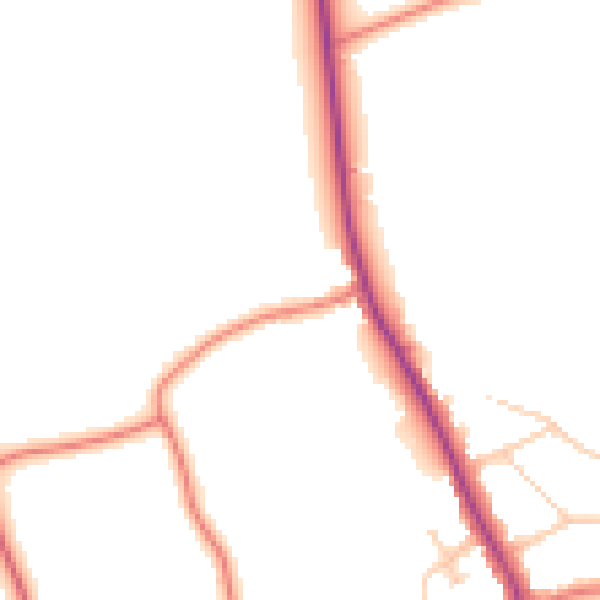 Daytime road noise heatmap for L31 4EY